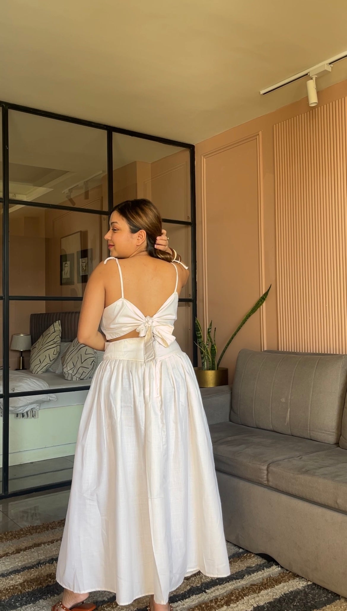 Stylish White Co-Ord Set for Women- Studioanne