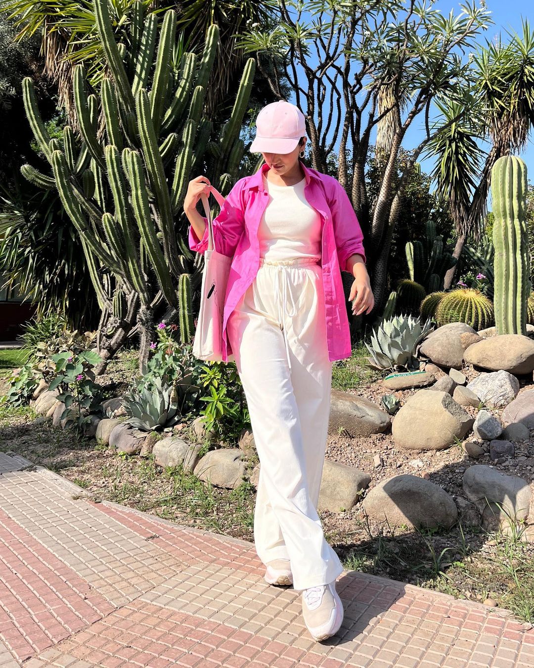 Salmon Pink Oversized Shirt