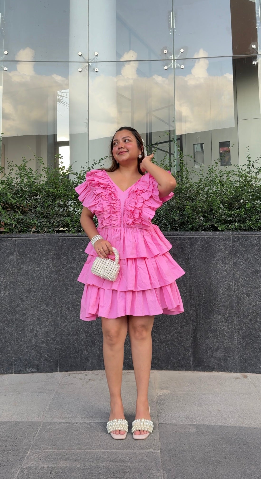Rose Ruffle Dress