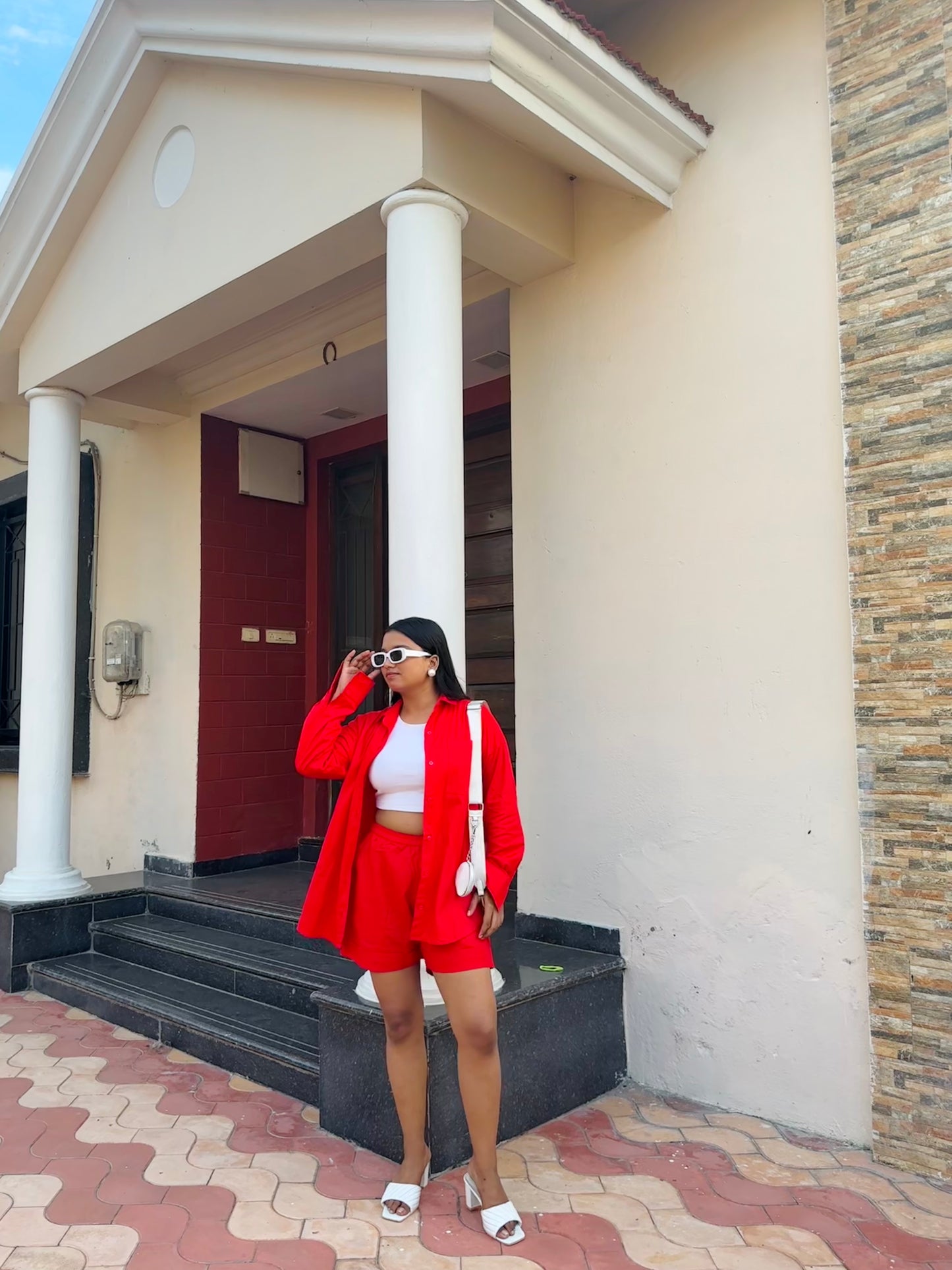 Red coord set