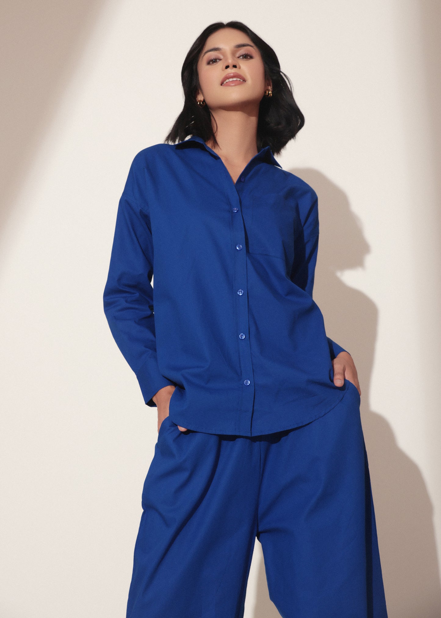 Modern Minimalist Blue Co-ord Set- Studioanne