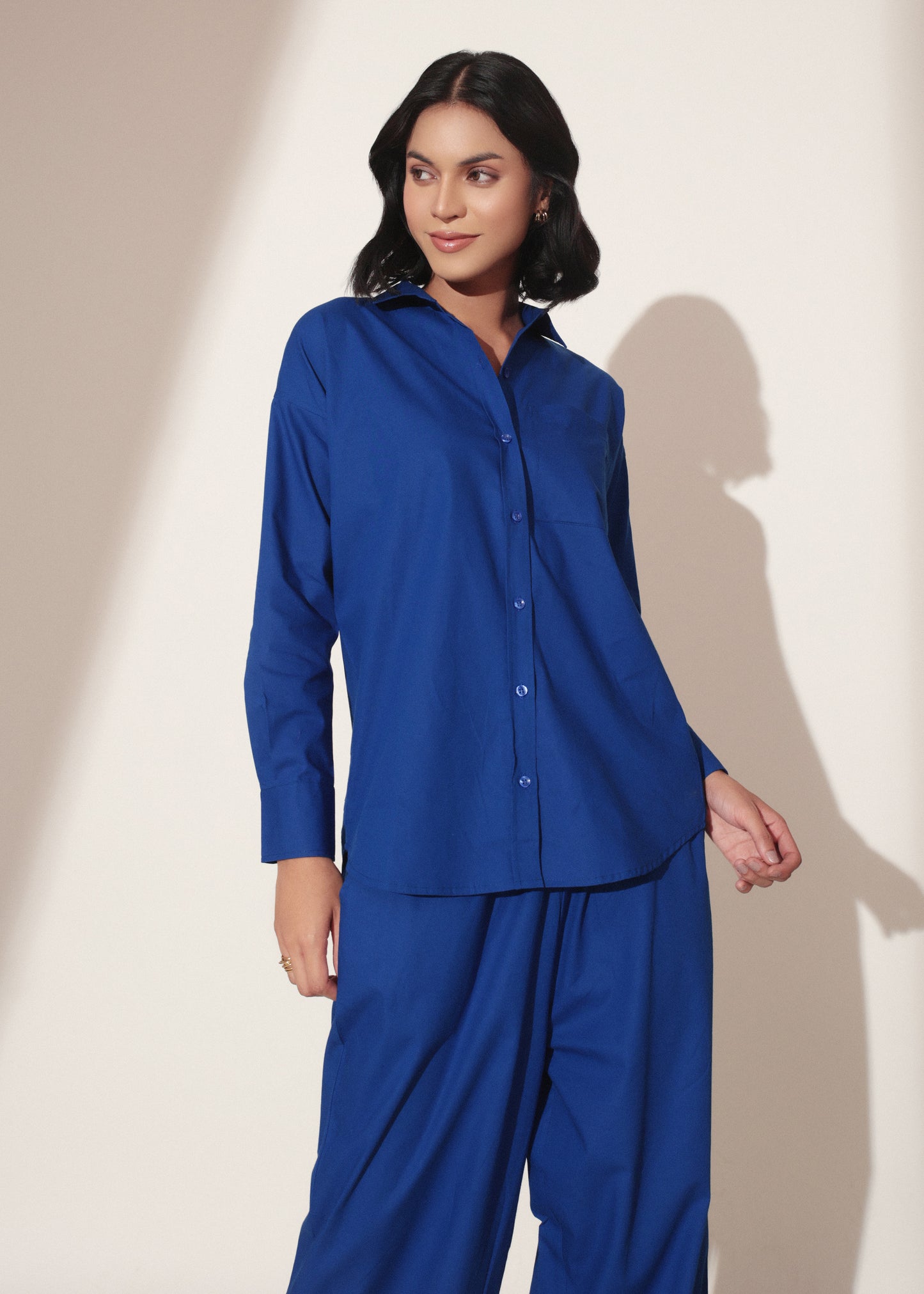 Modern Minimalist Blue Co-ord Set- Studioanne