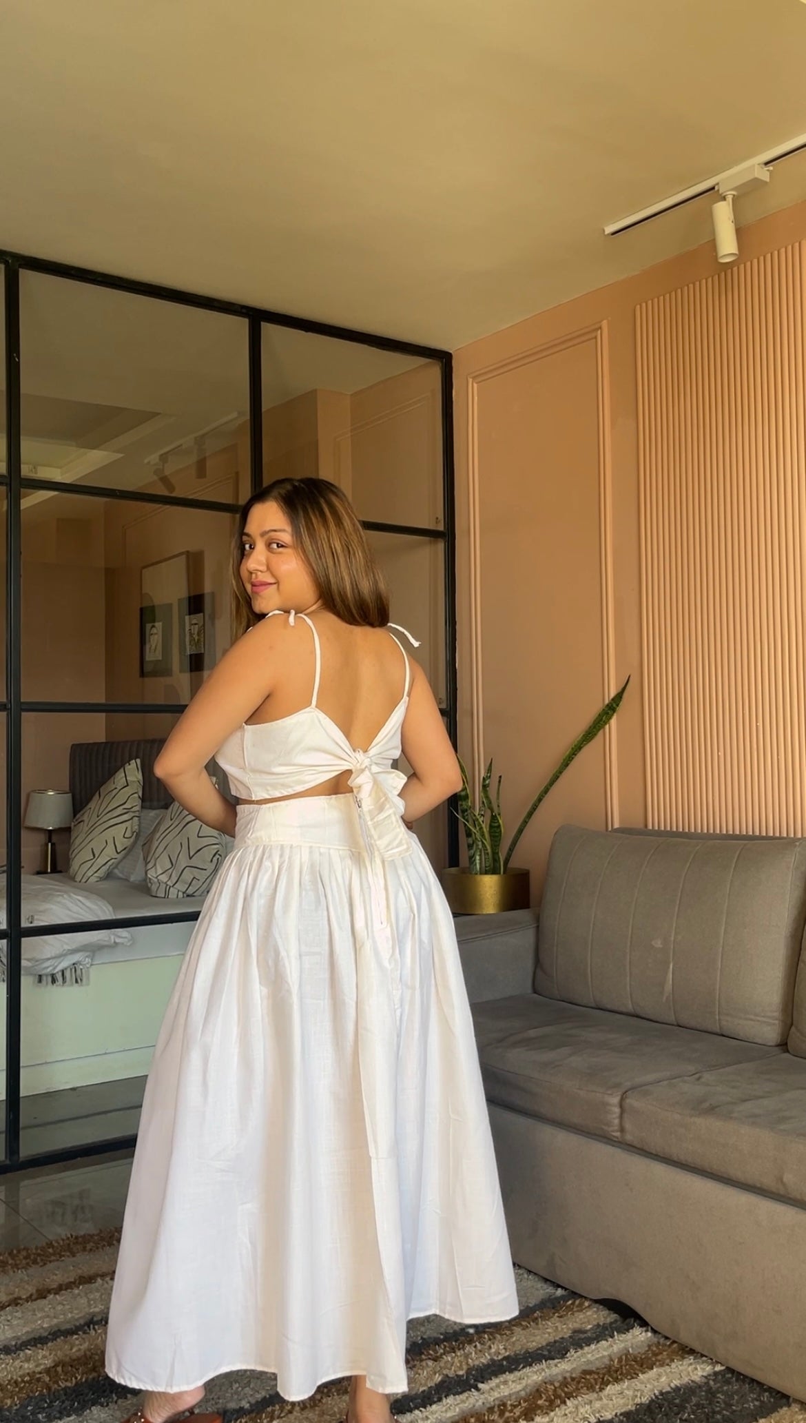 Stylish White Co-Ord Set for Women- Studioanne