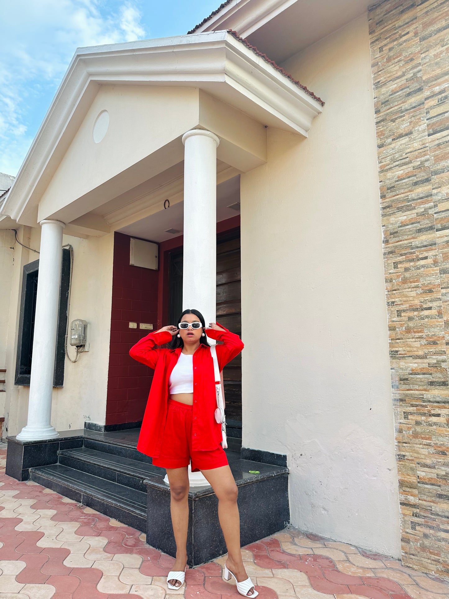 Red coord set