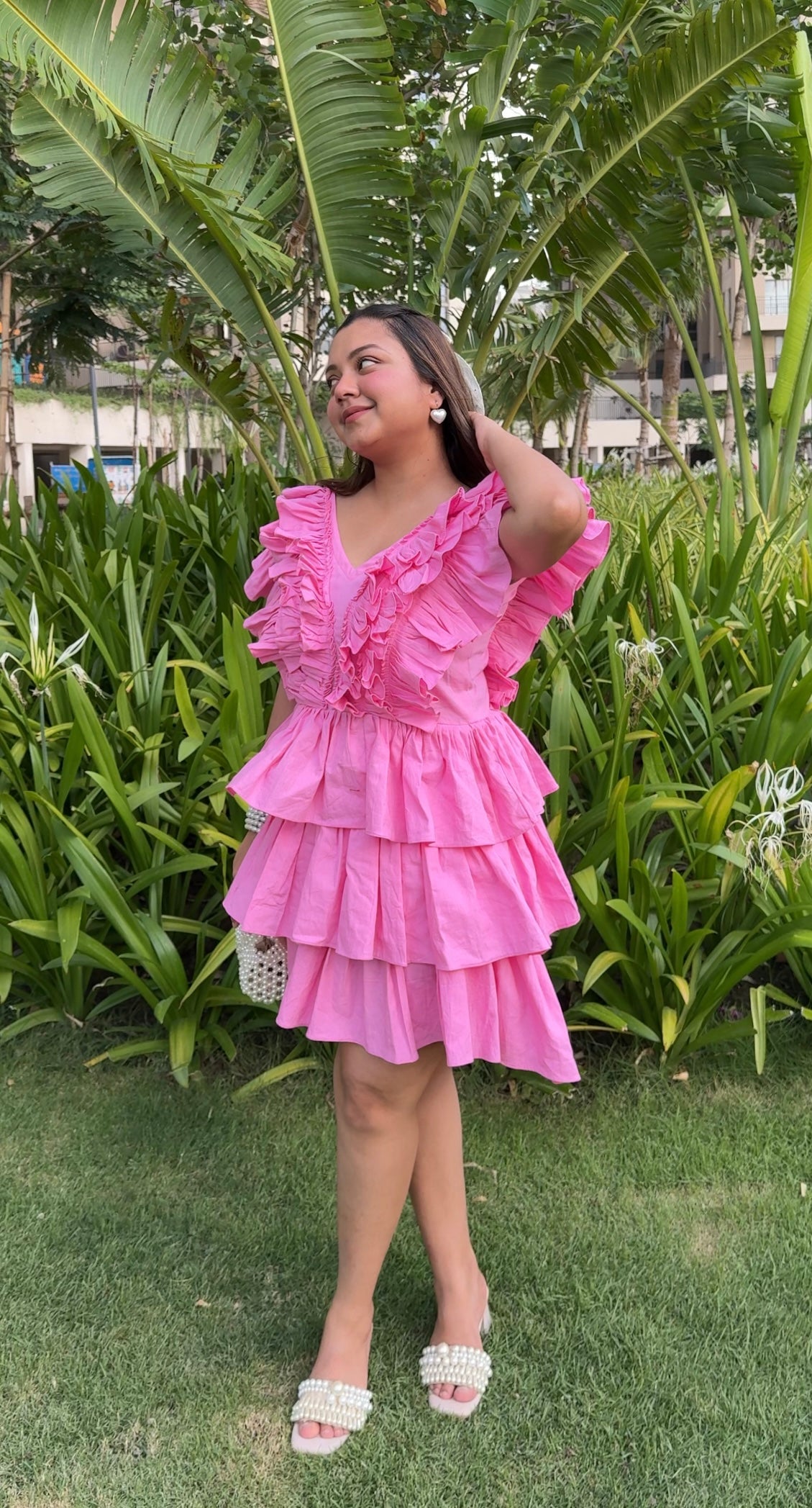 Rose Ruffle Dress