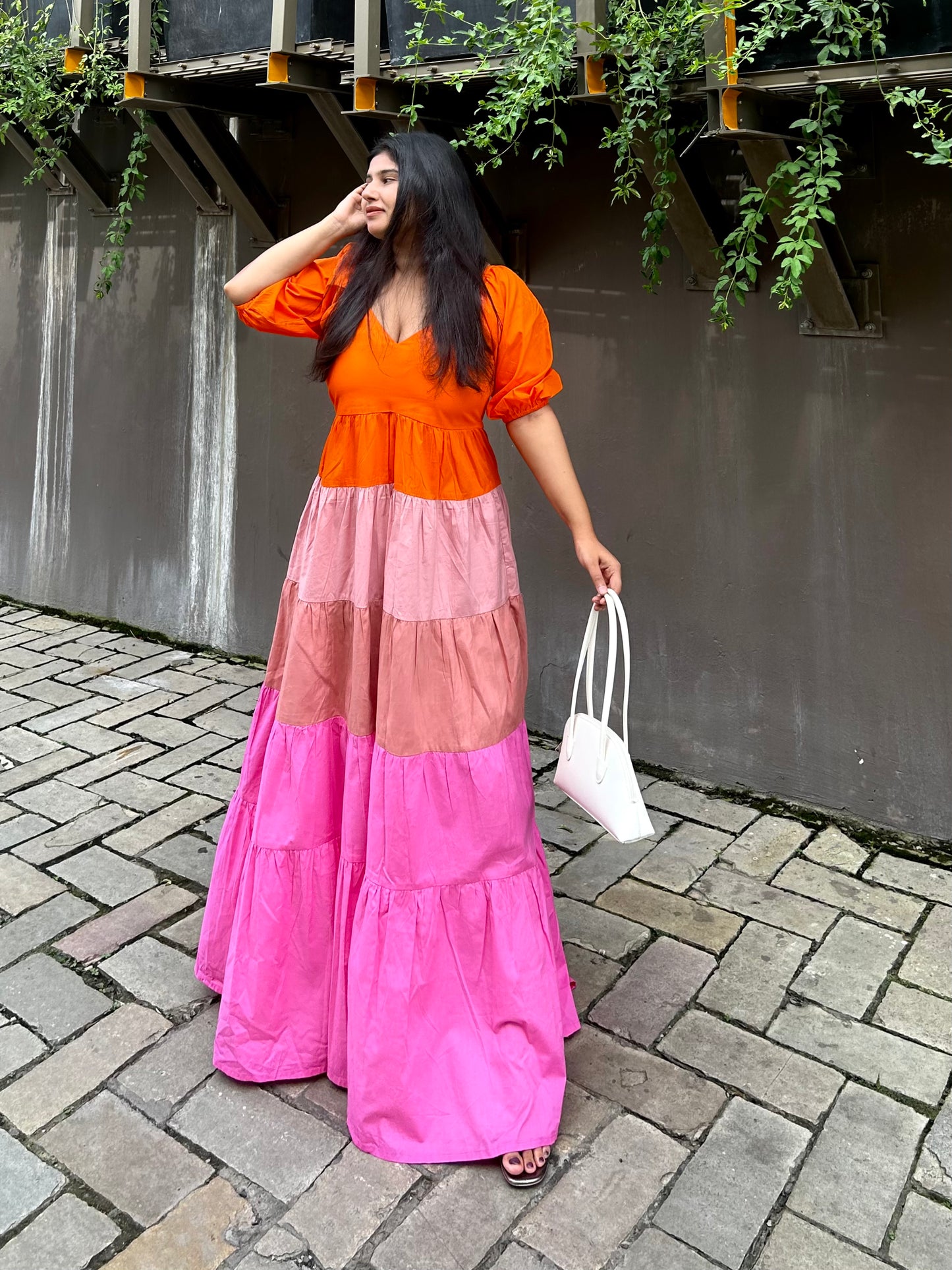 Rainbow maxi dress