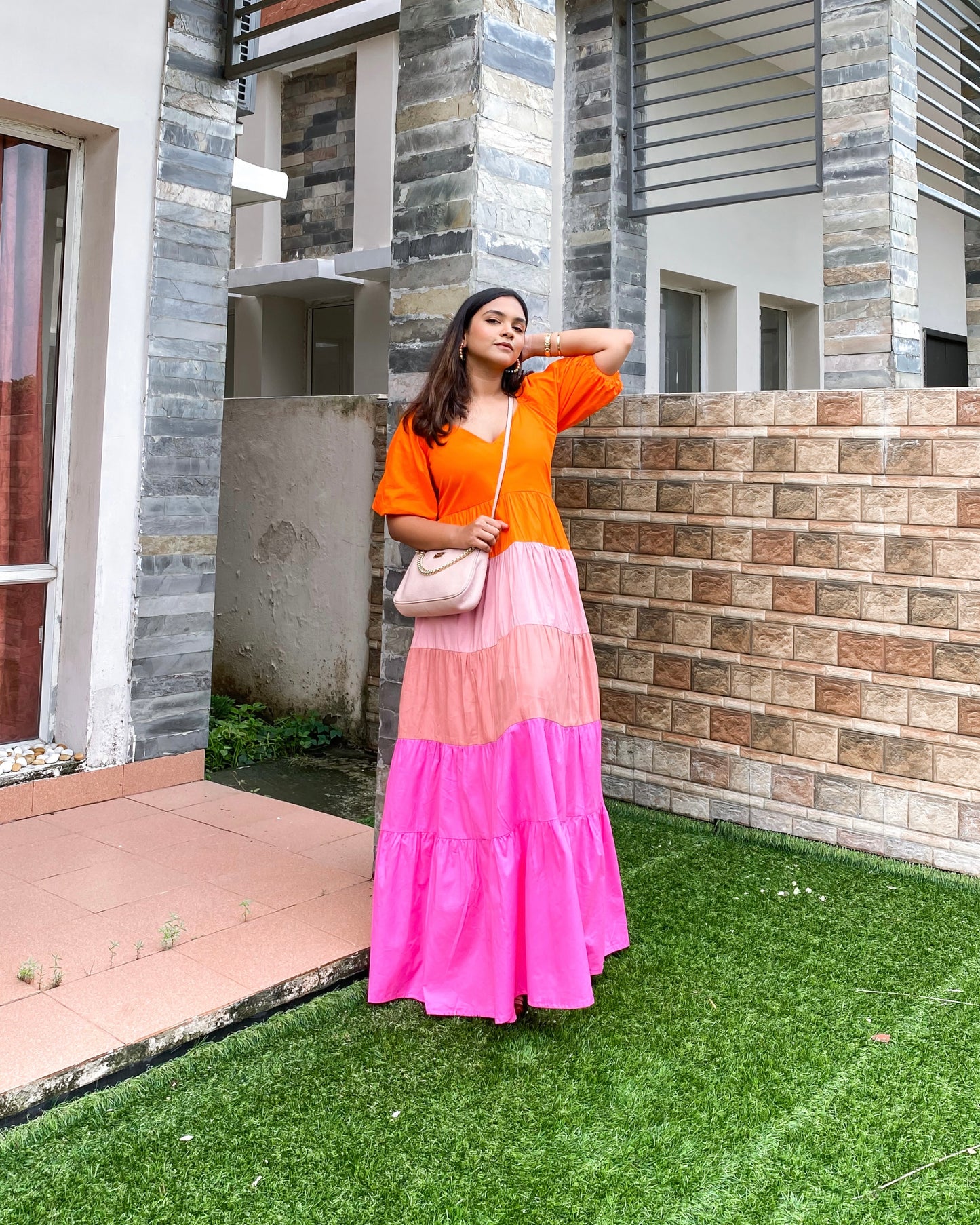 Rainbow maxi dress