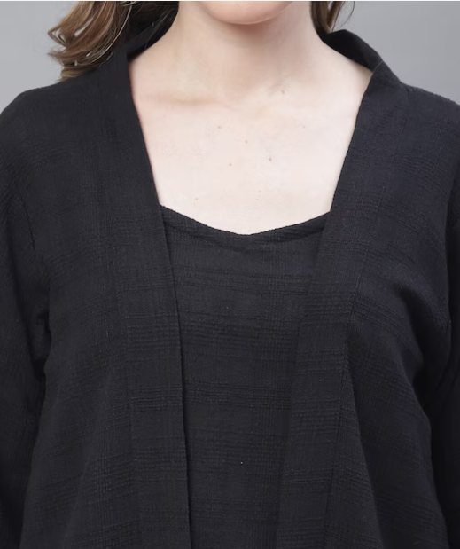 Linen 3 piece coord with shrug