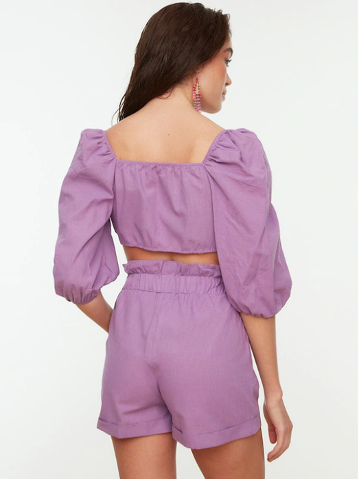 Lavender cotton knot coords