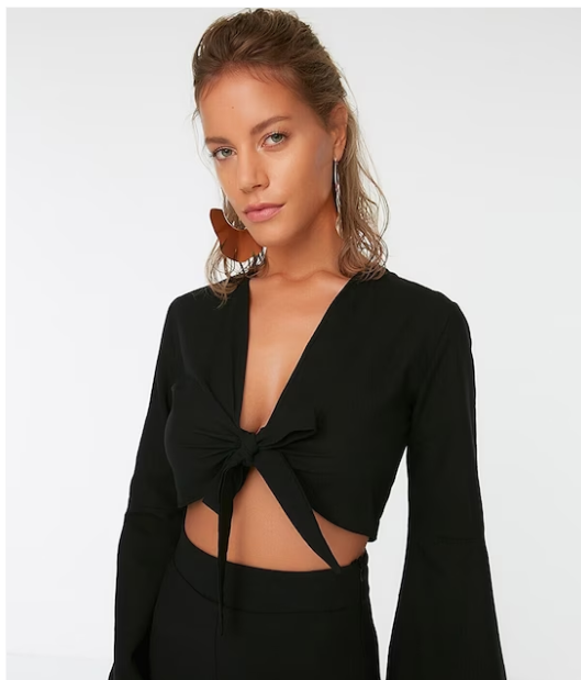 Slit pants tie coords