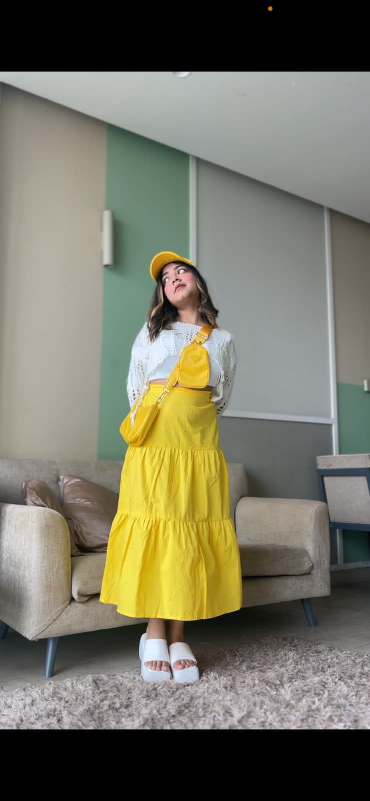 Yellow Long Skirt