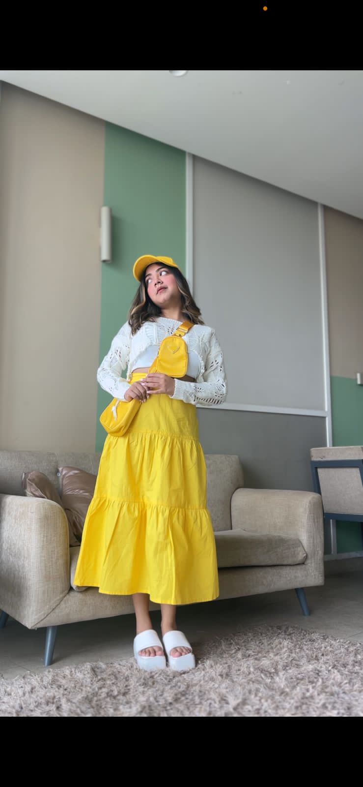 Yellow Long Skirt