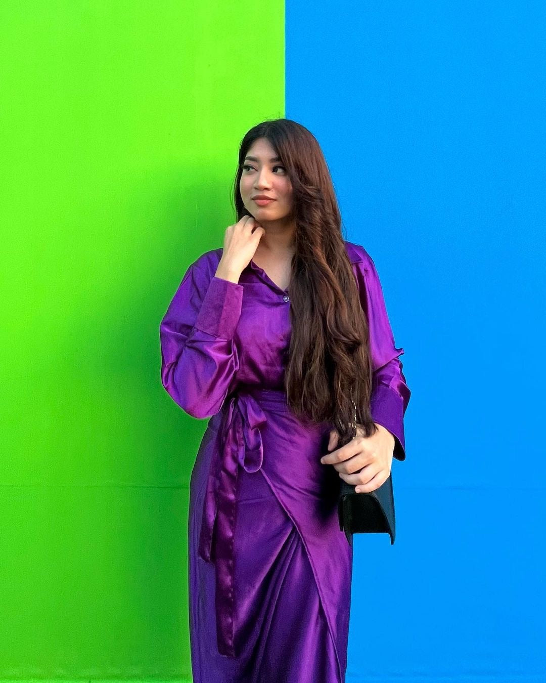 Purple Wrap Skirt