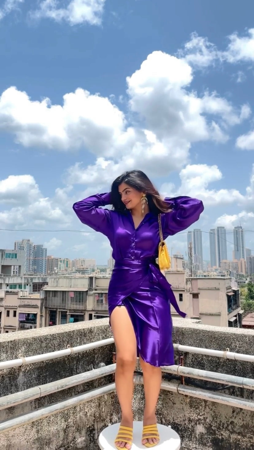 Purple Wrap Skirt