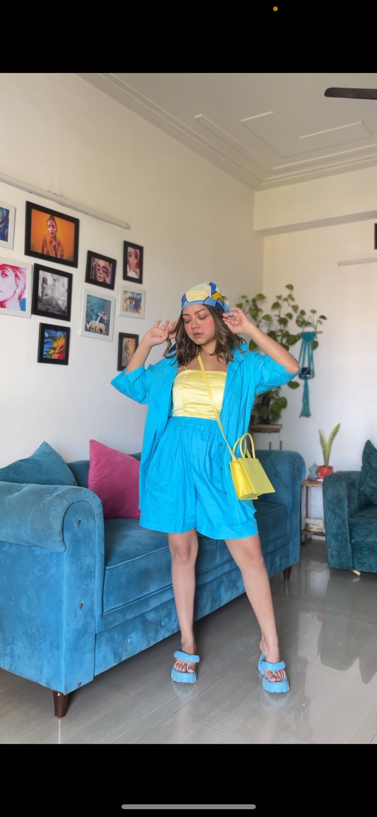 Sky Blue Oversized Shirt