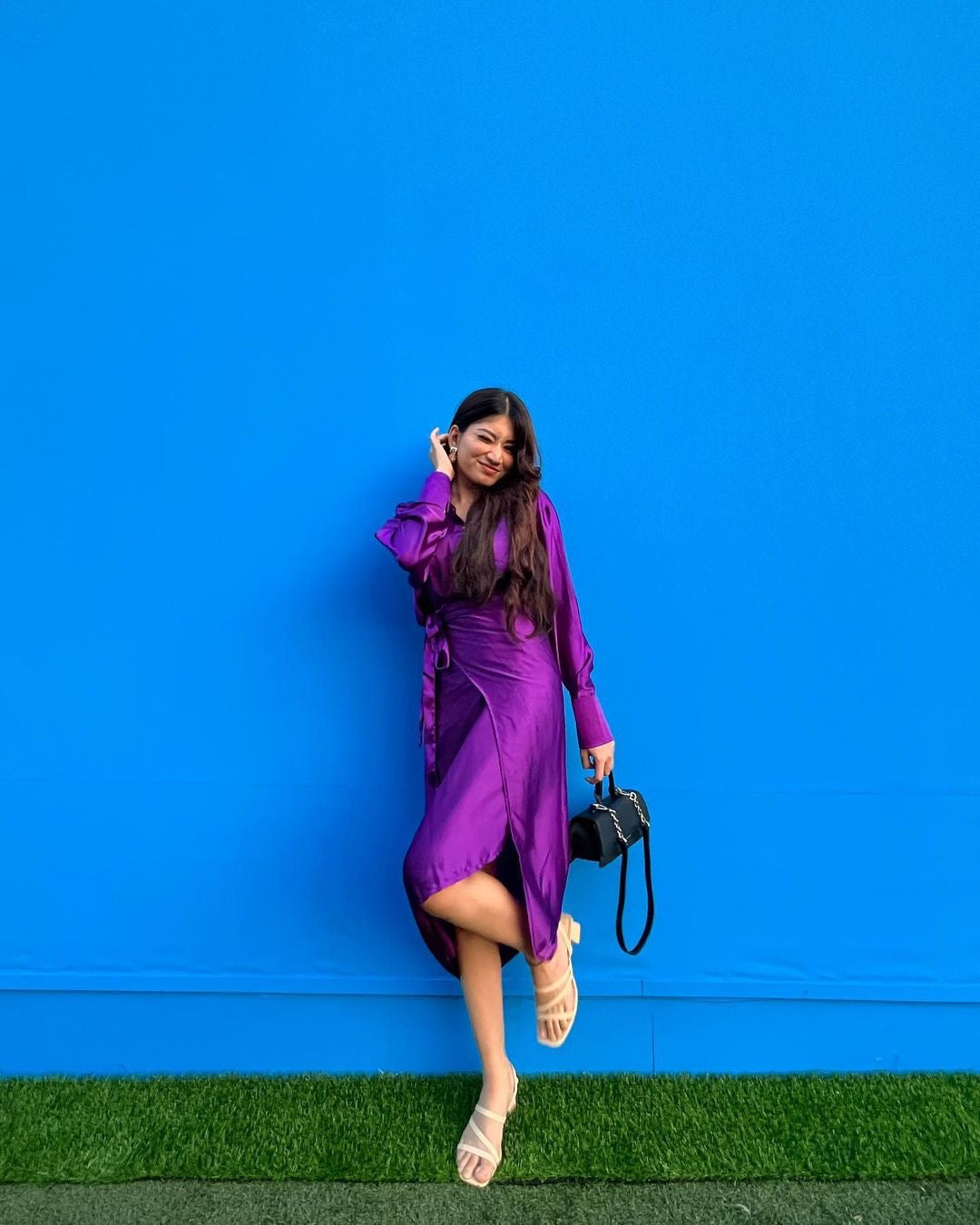 Purple Wrap Skirt