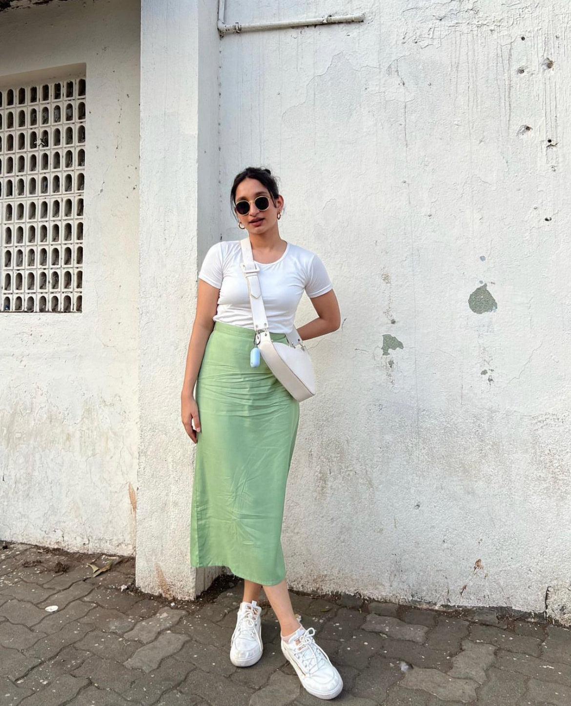 Green Long Skirt