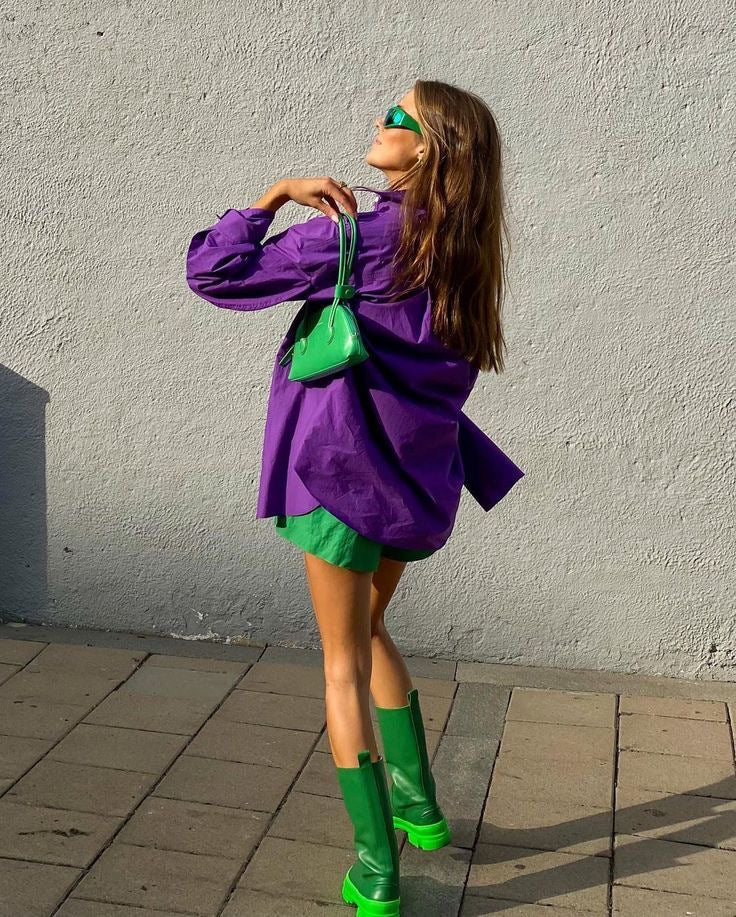 Purple Oversized Shirt