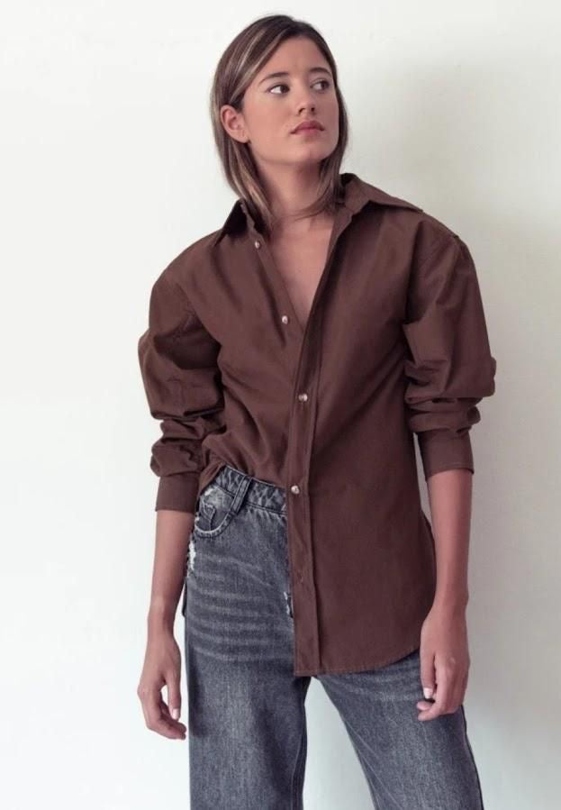 Brown Oversized Shirt
