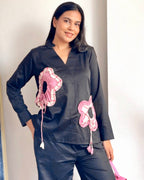 Gingham Black Shirt