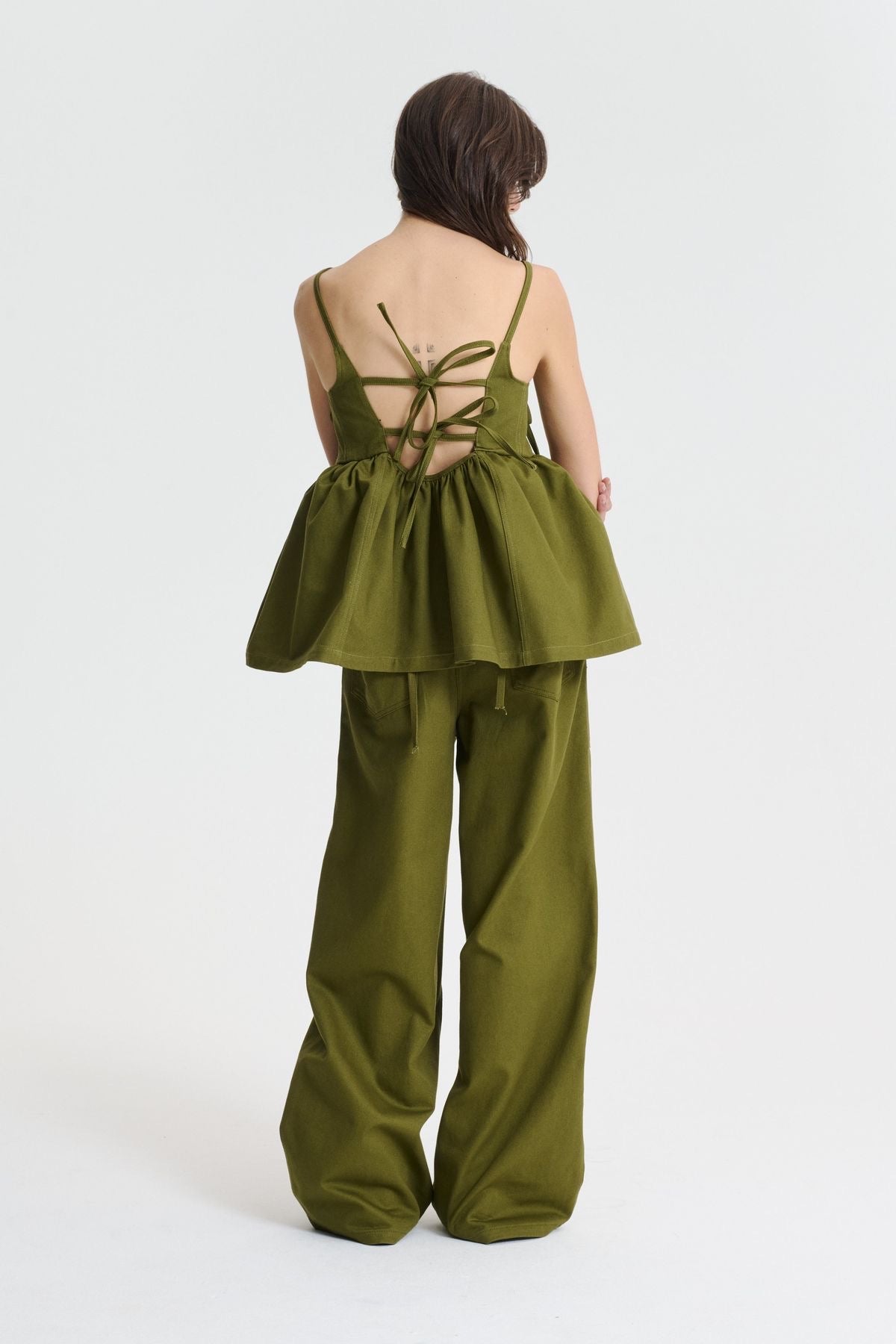 Olive Tie Co-Ord Set
