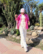 Salmon Pink Oversized Shirt