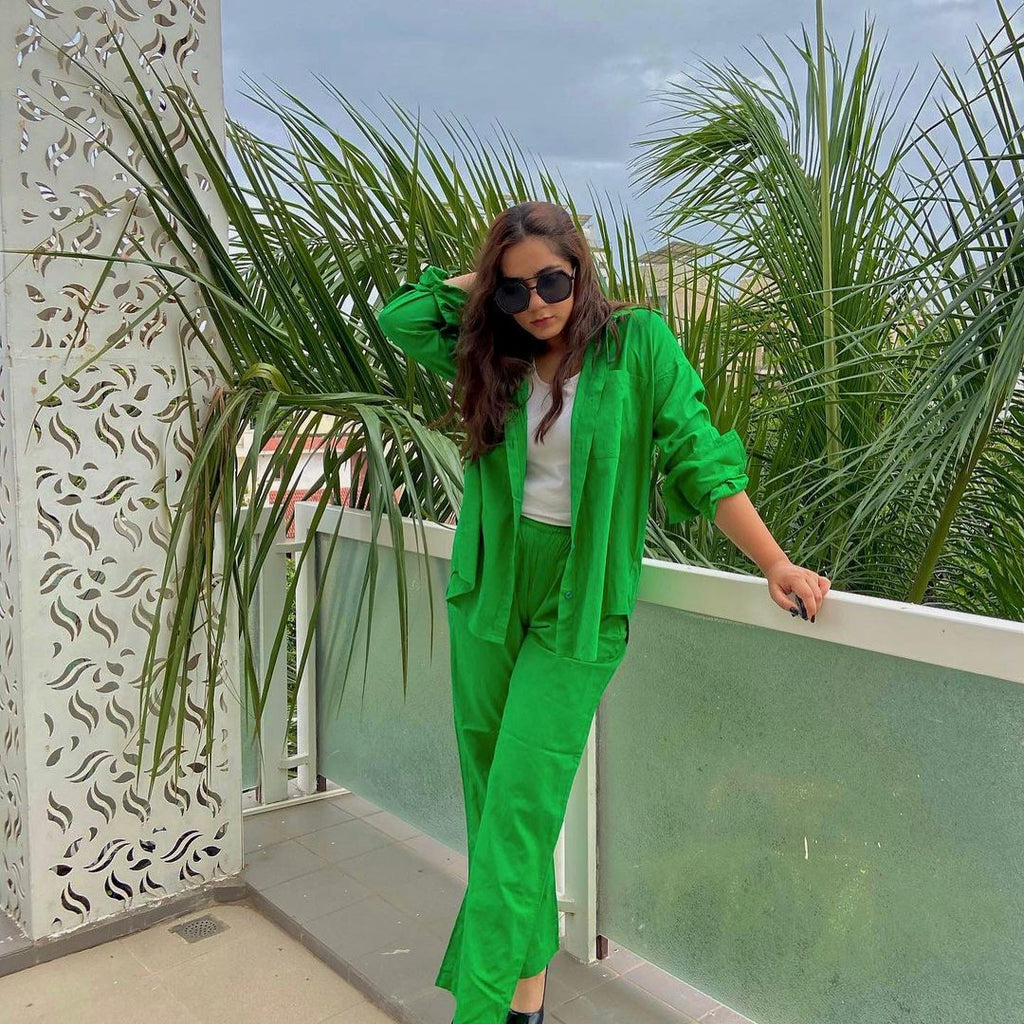 Modern Minimalist Green Coord Set