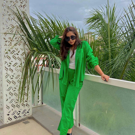 Modern Minimalist Green Coord Set