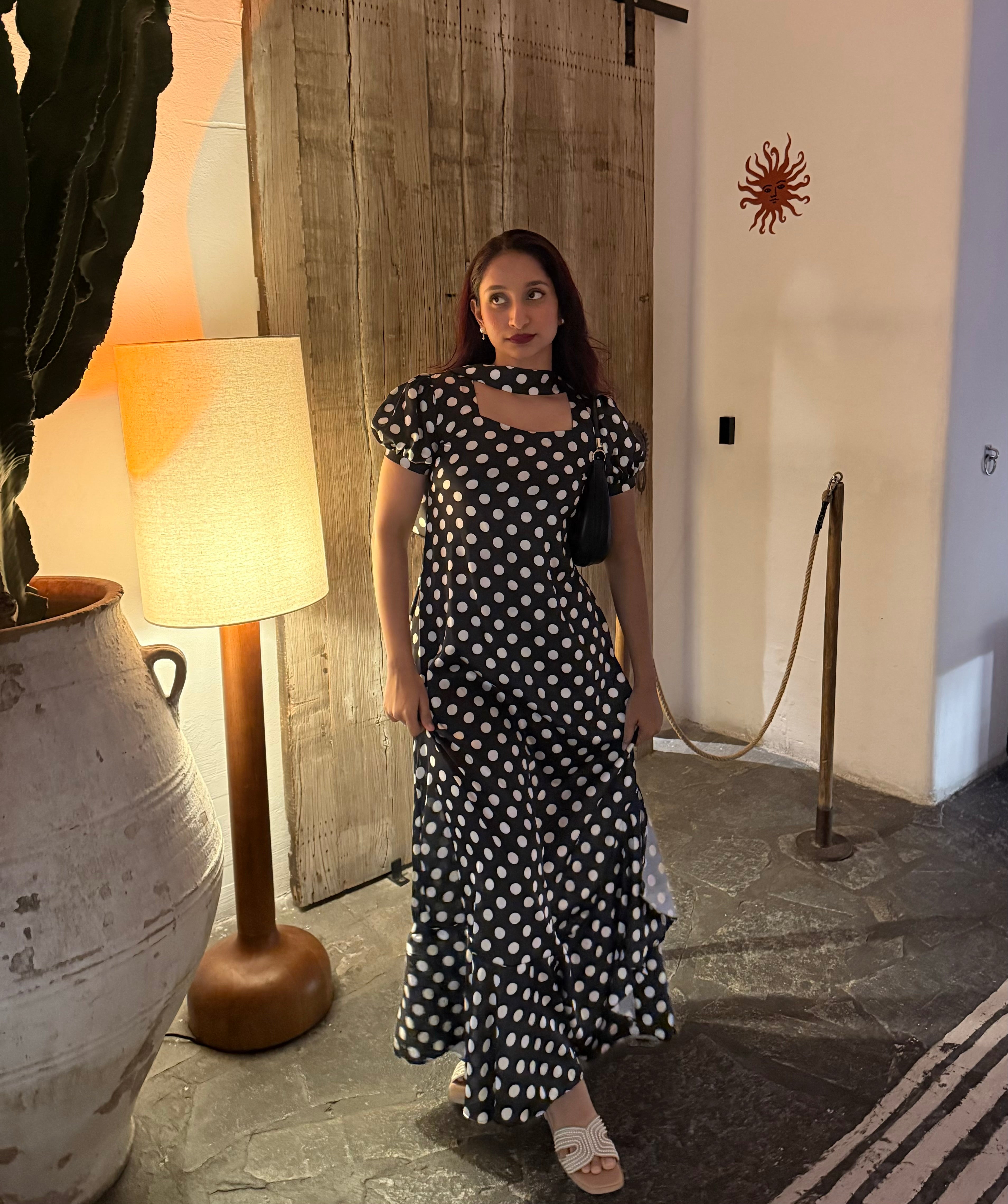 Polka Maxi Dress