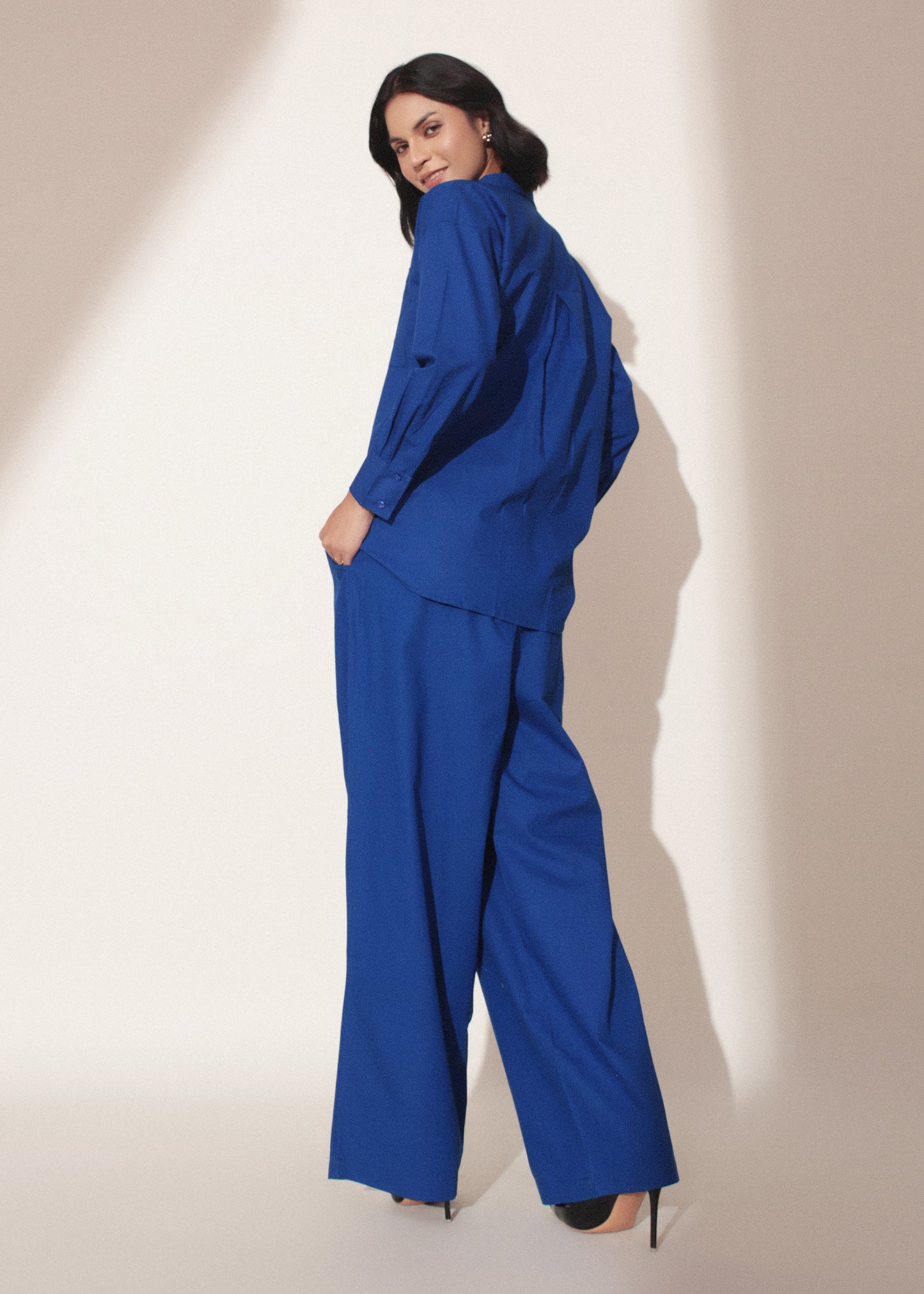 Modern Minimalist Blue Co-ord Set- Studioanne