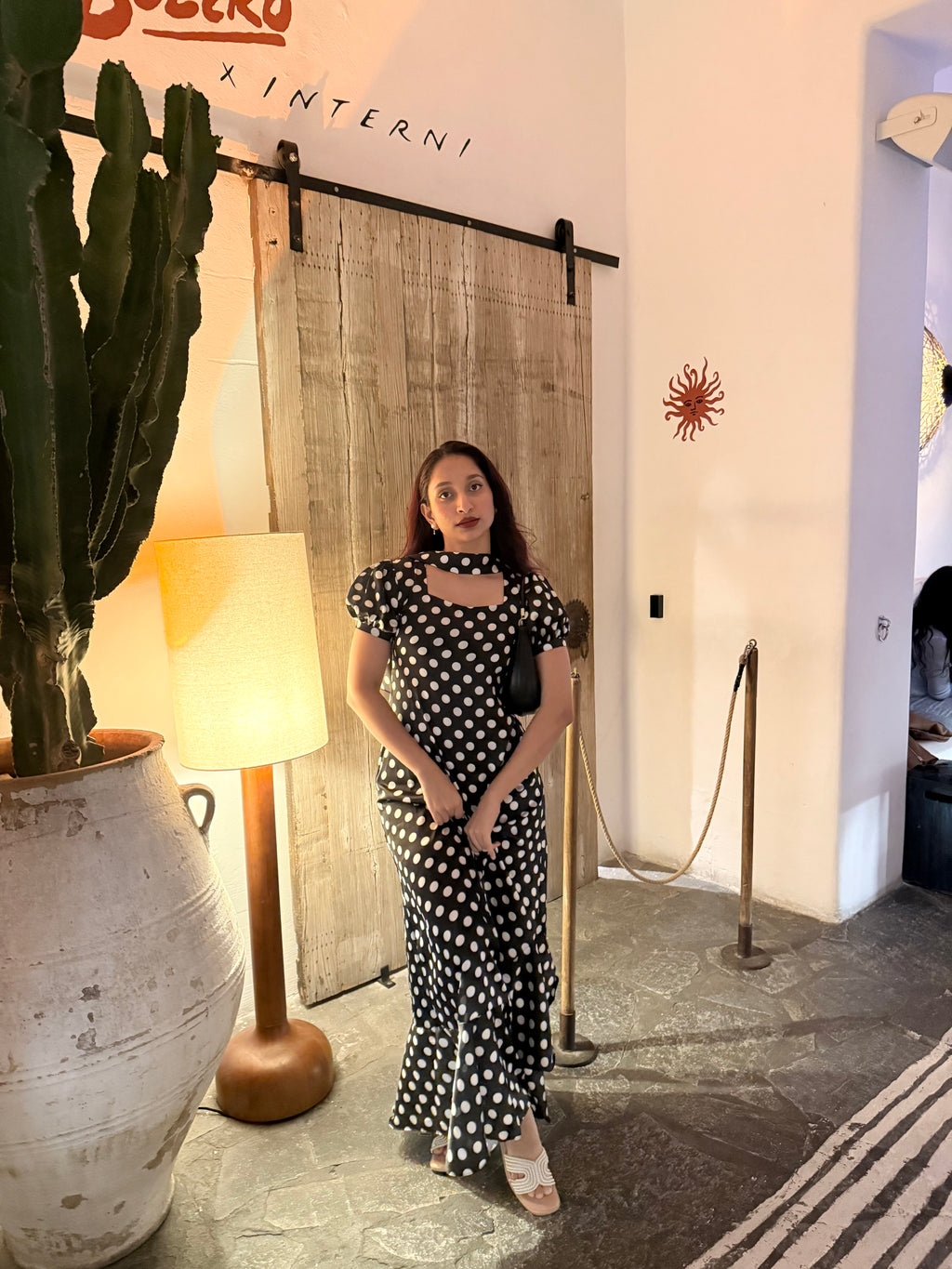 Polka Maxi Dress