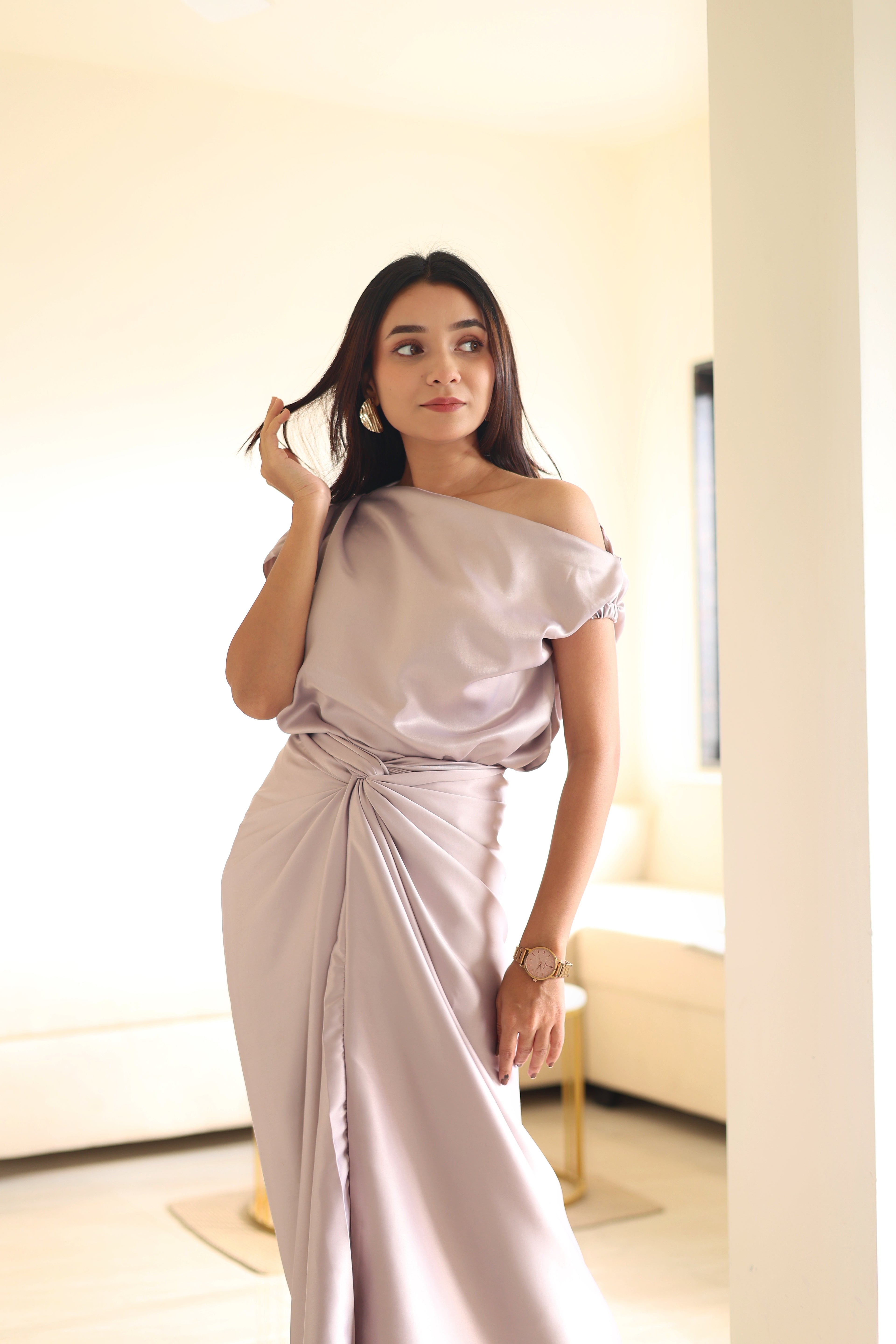 Babe 2.0 Silver Wrap Skirt