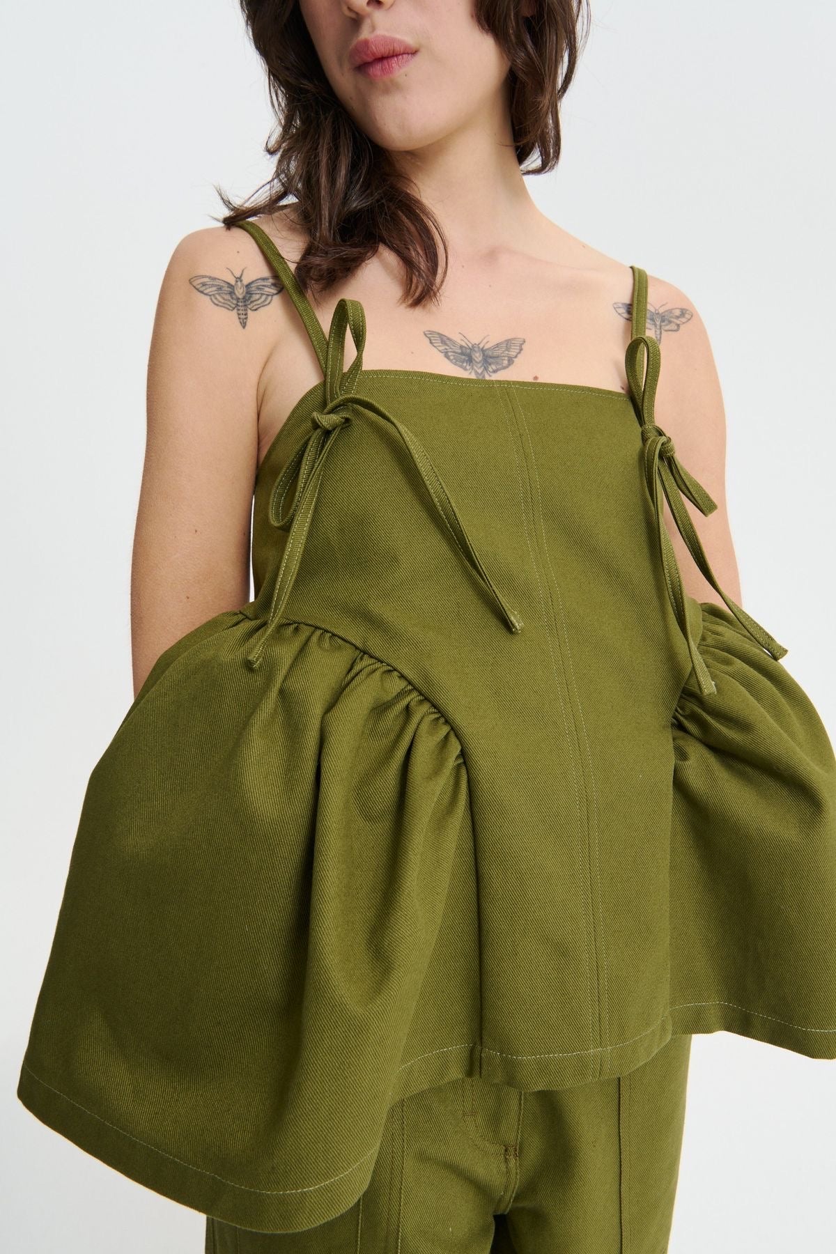Olive Tie Co-Ord Set