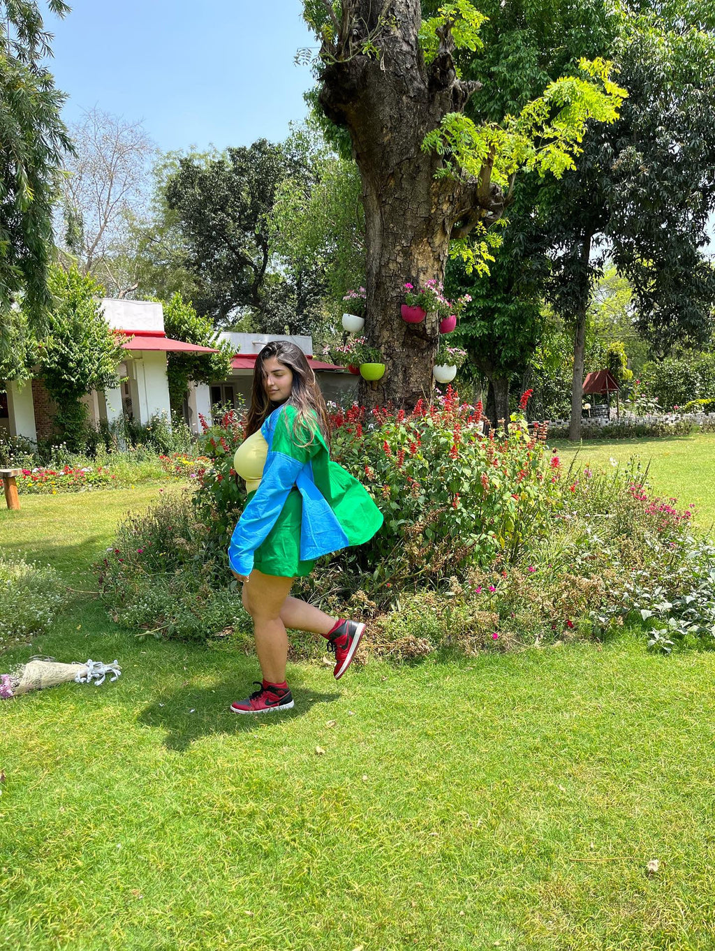 Energised Green Blue Shirt