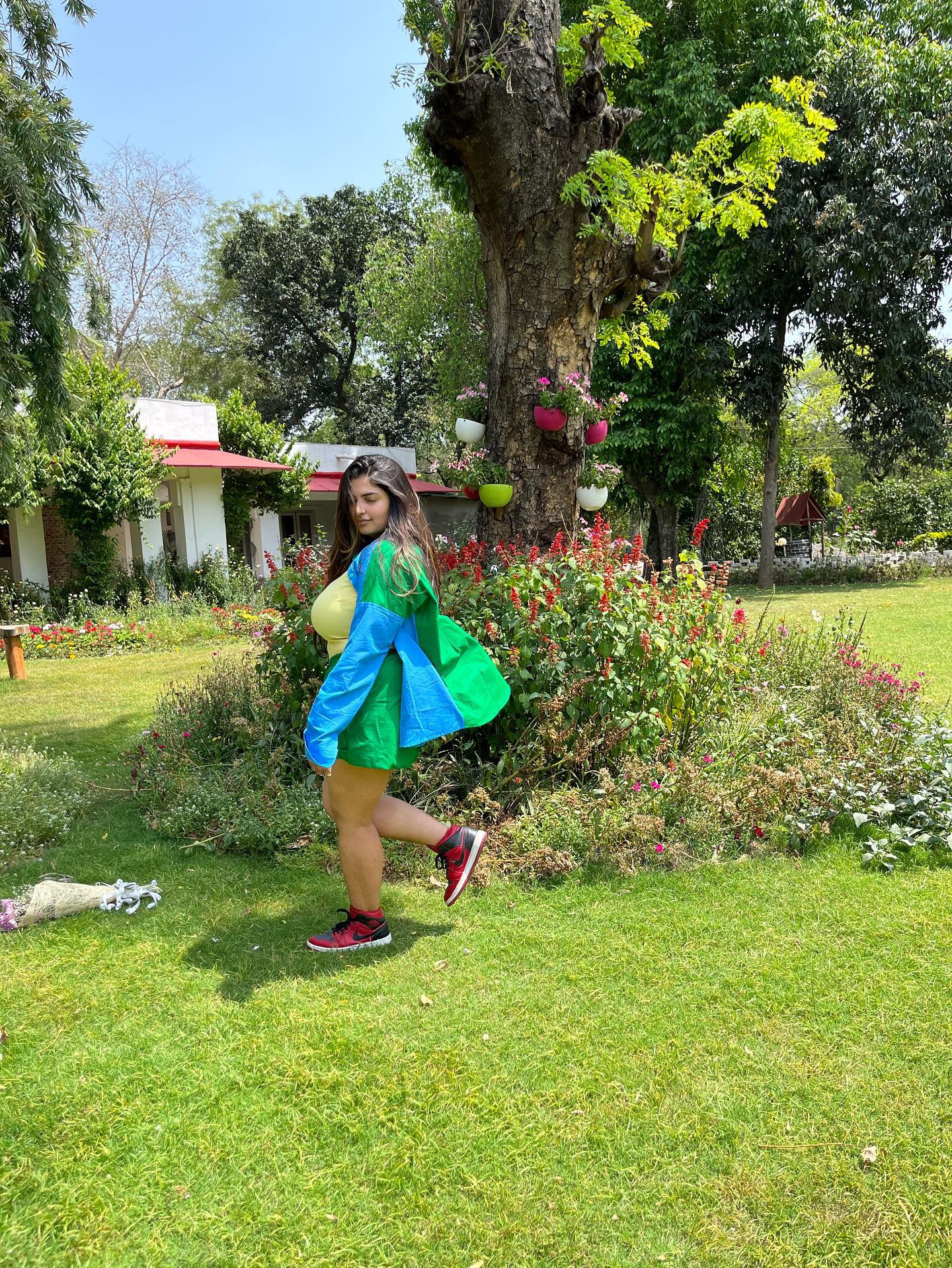 Energised Green Blue Shirt