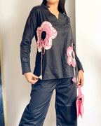 Gingham Black Shirt