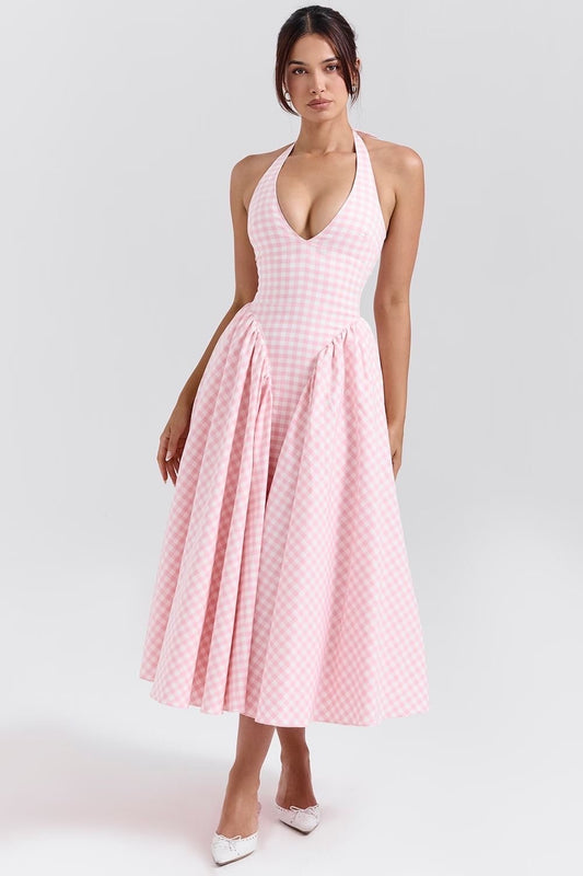 Gingham Maxi Dream Dress