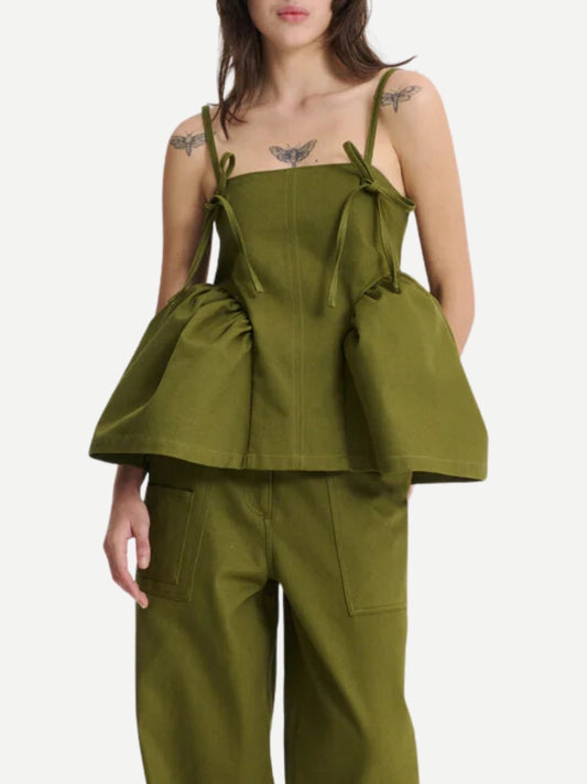 Olive Tie Co-Ord Set