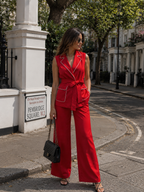 Belted Wrap Top