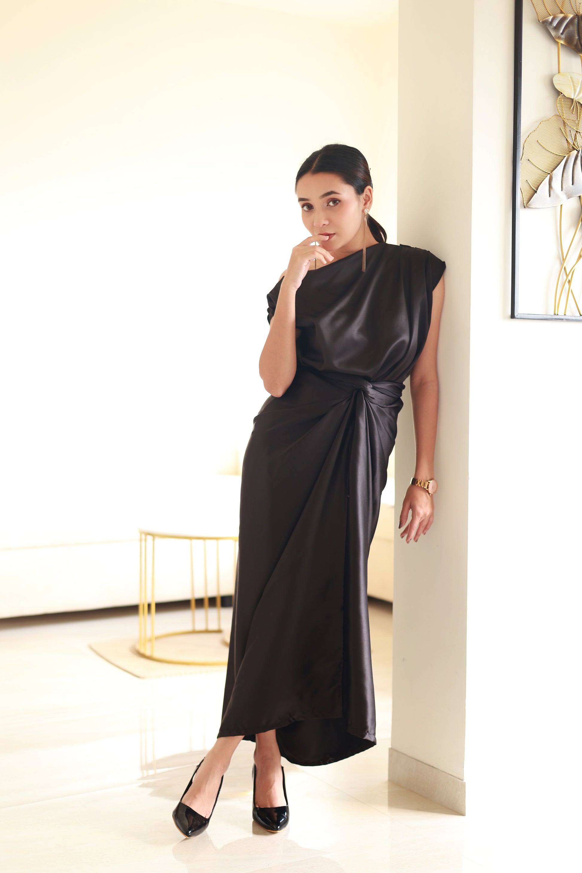  Black Women's Wrap Skirt -Studioanne