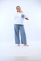 Denim Glitch Pants