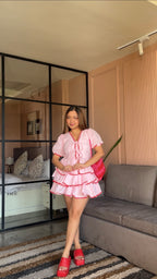 Baby Pink Blair Co-Ord Set for Women- Studioanne