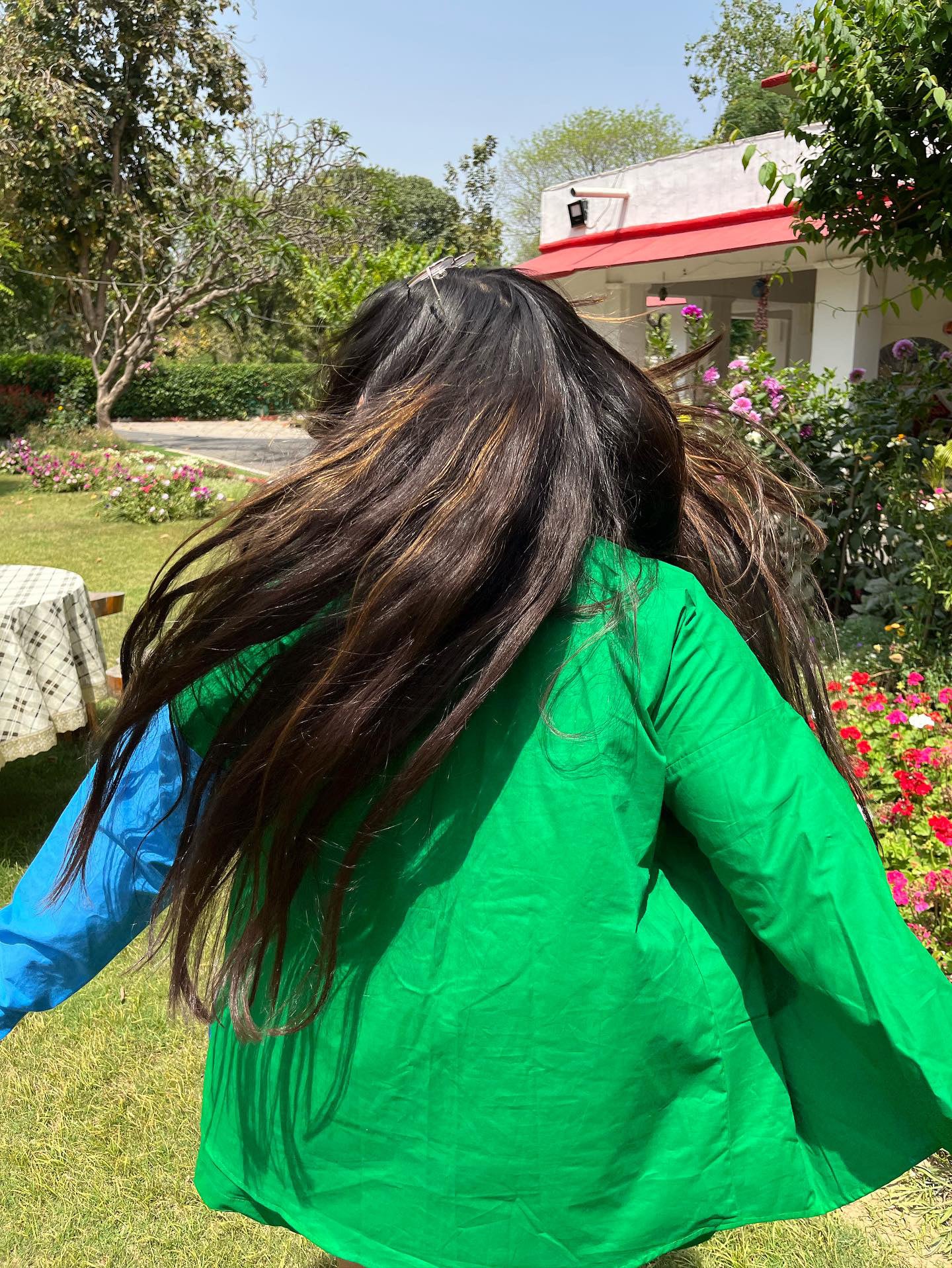 Energised Green Blue Shirt