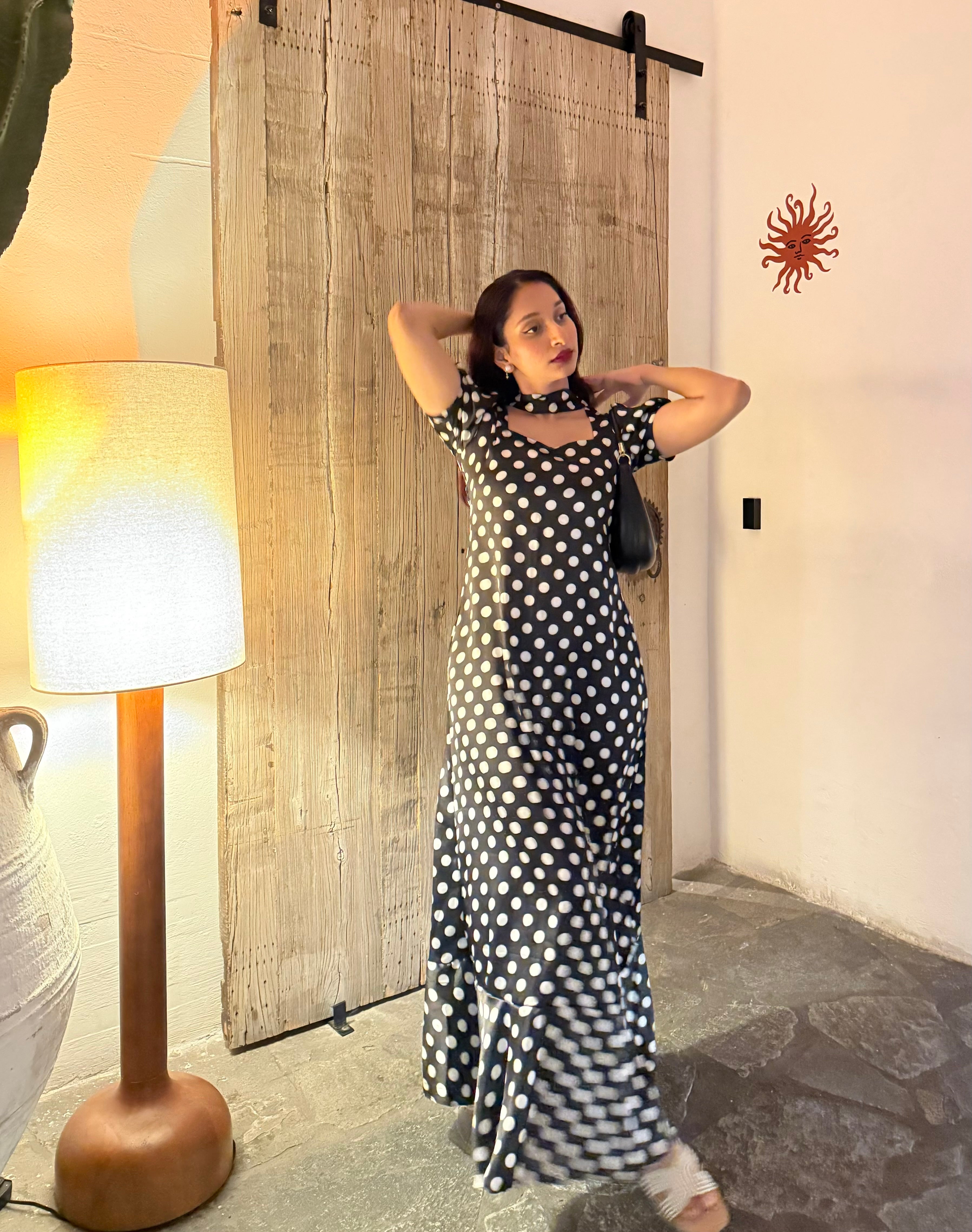 Polka Maxi Dress