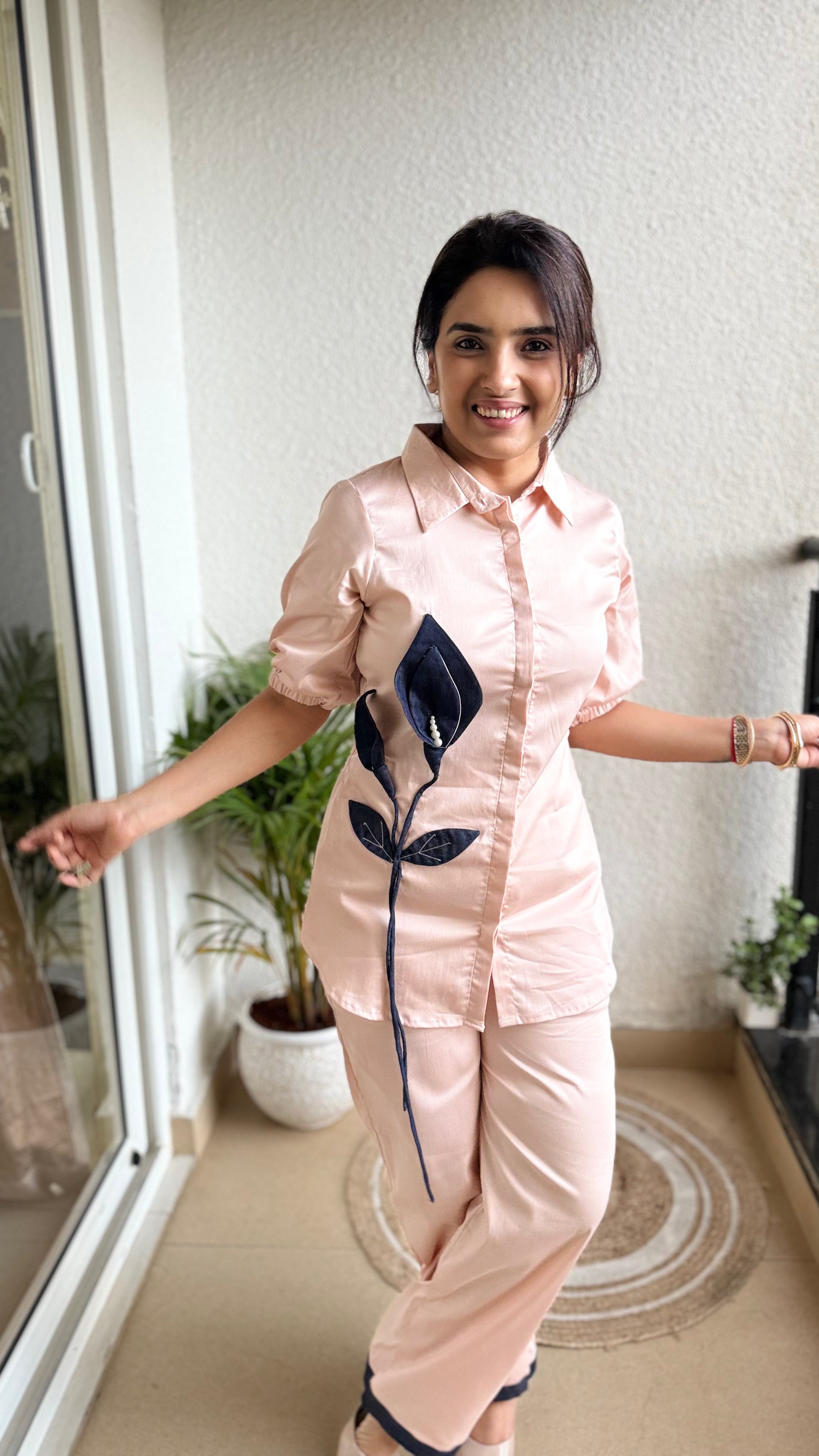 Denim Leaf Shirt