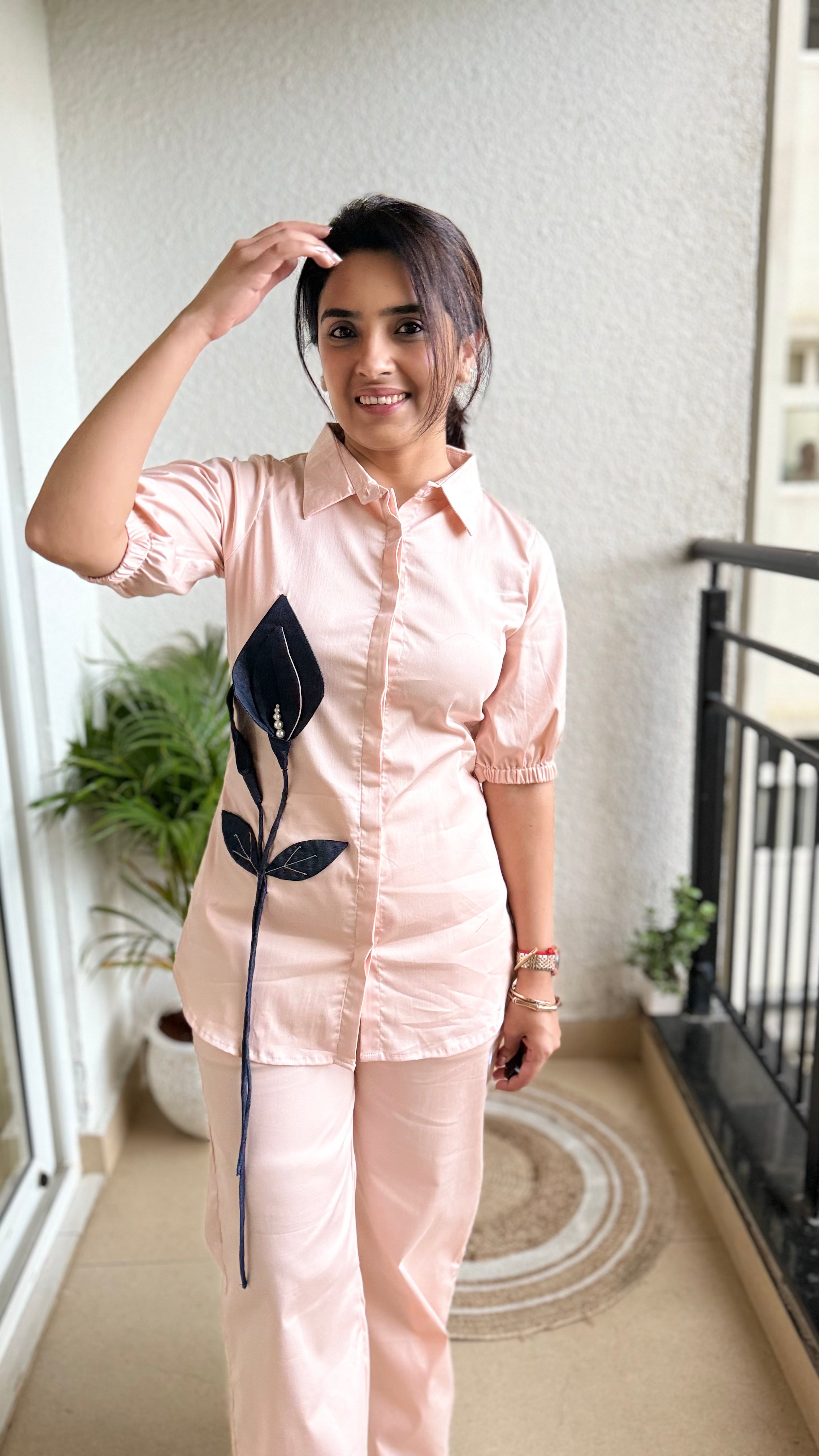 Denim Leaf Shirt