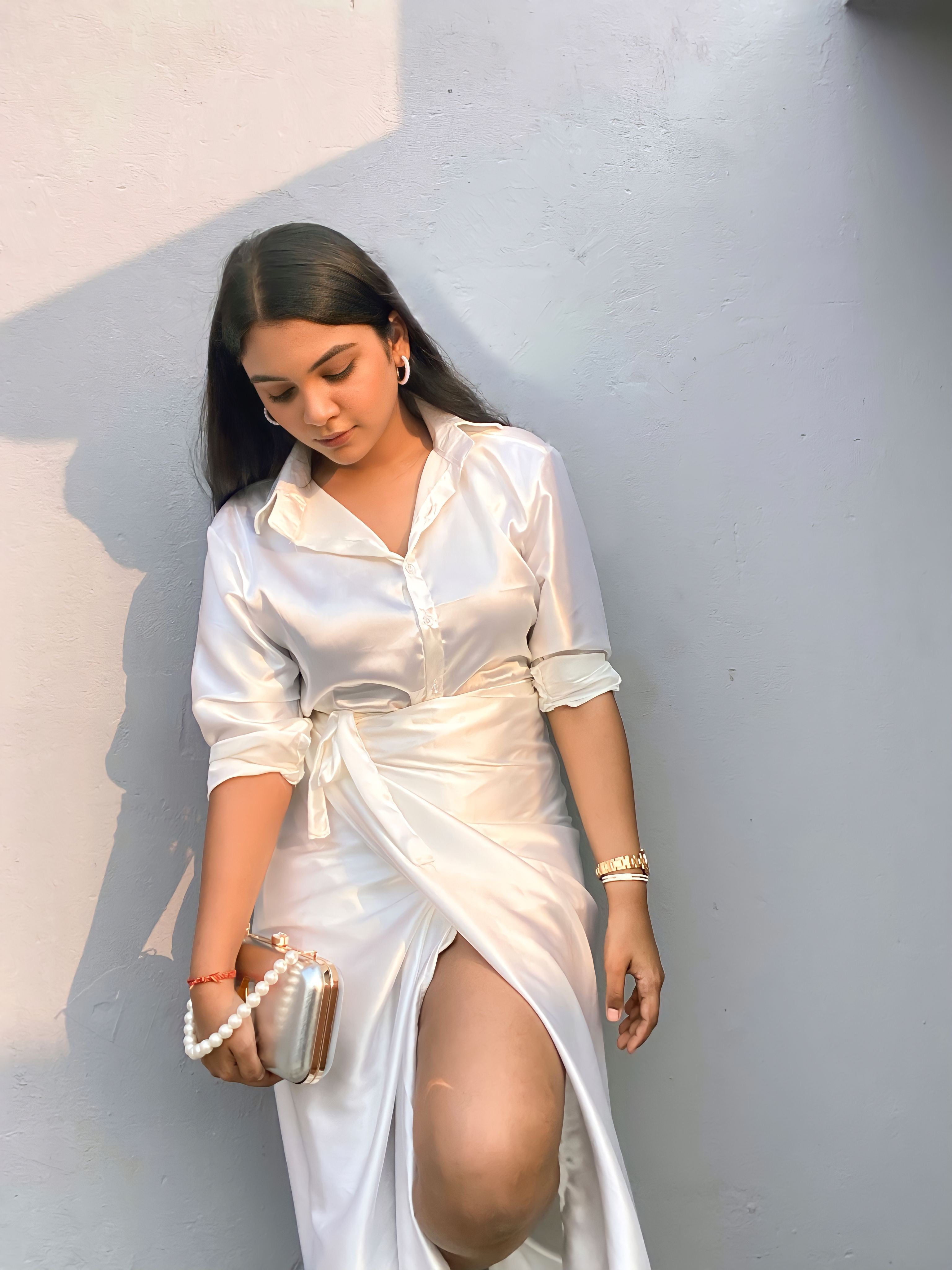 Elegant White Wrap Skirt for Women Stylish  Skirt Collection