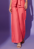 Orange Linen Pants- Studioanne