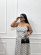 Tube Polka Maxi Dress
