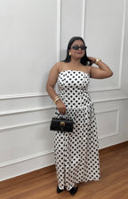 Tube Polka Maxi Dress